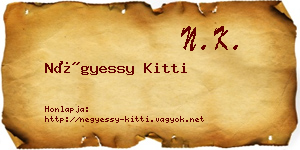 Négyessy Kitti névjegykártya